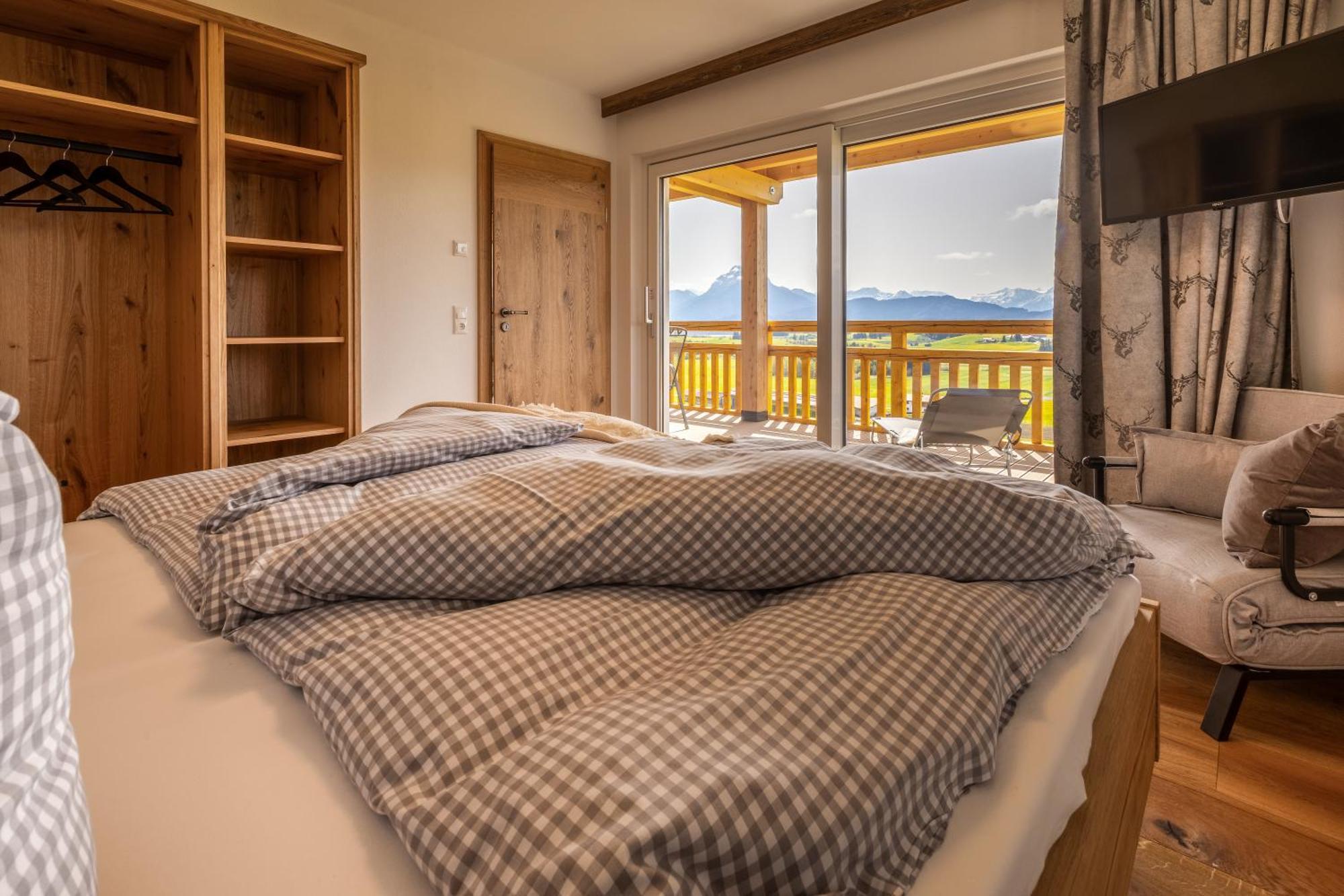 Koenigsblick Poppler Appartement Hopferau Buitenkant foto